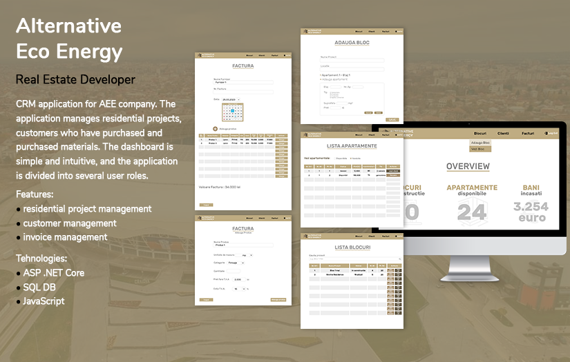CRM development for Alternative Eco Energy screenshot 1